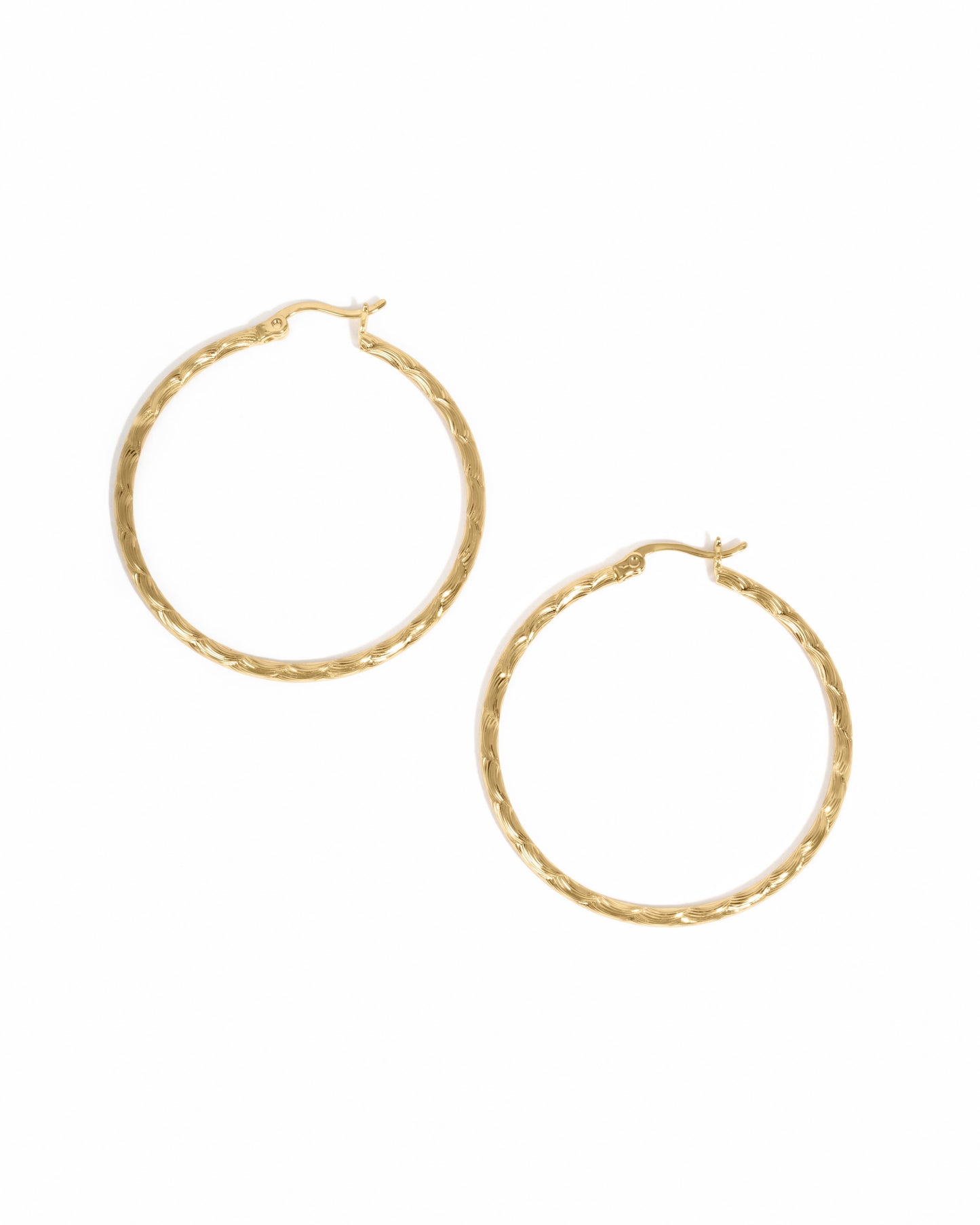 40mm Textured Hoops