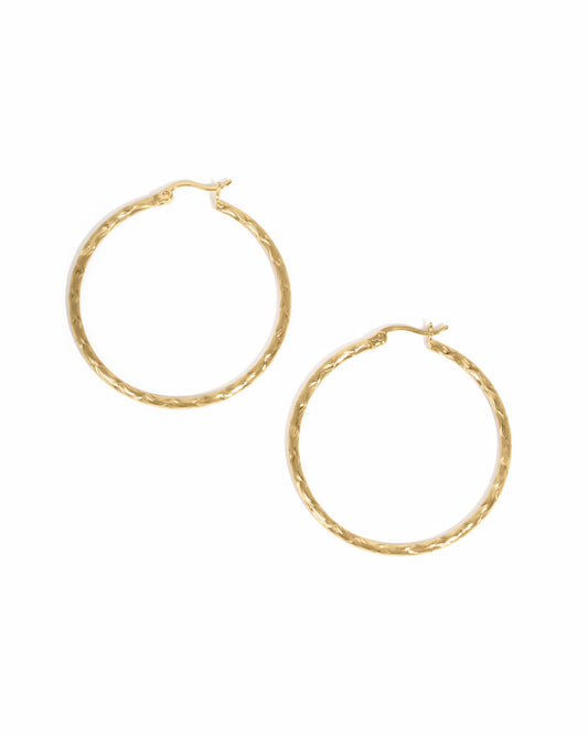 40mm Textured Hoops