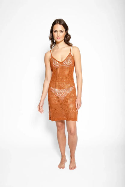 SANTORINI KNIT MINI DRESS
