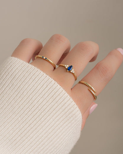 Sapphire Marquise Ring