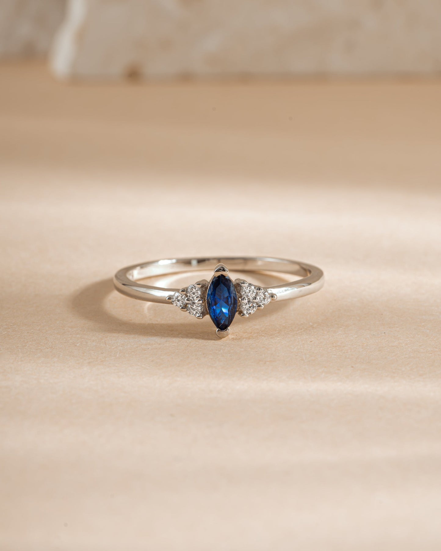 Sapphire Marquise Ring