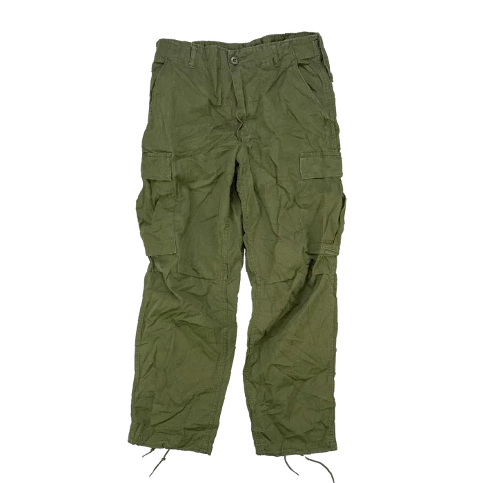 Saudi Arabian 1980s OG-107 Ripstop Utility Pants- 36x31, Large - Saudi Arabian Surplus - Cargo Trousers