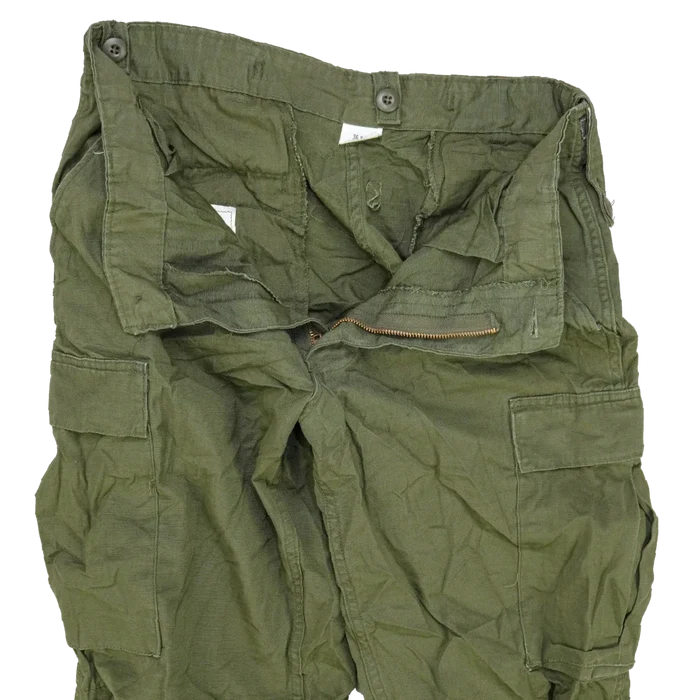 Saudi Arabian 1980s OG-107 Ripstop Utility Pants- 36x31, Large - Saudi Arabian Surplus - Cargo Trousers