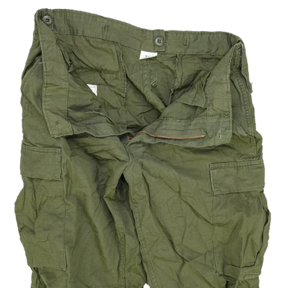 Saudi Arabian 1980s OG-107 Ripstop Utility Pants- 36x31, Large - Saudi Arabian Surplus - Cargo Trousers