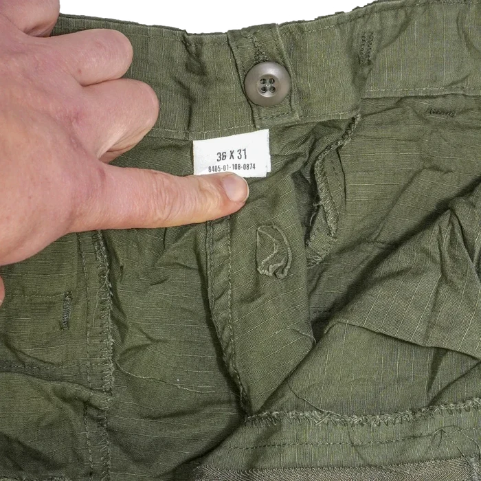 Saudi Arabian 1980s OG-107 Ripstop Utility Pants- 36x31, Large - Saudi Arabian Surplus - Cargo Trousers