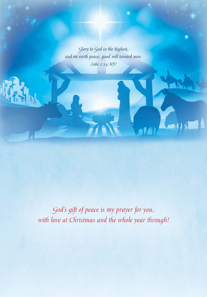 Shared Blessings | Blue Sky Nativity Boxed Christian Christmas Cards, 18 Count