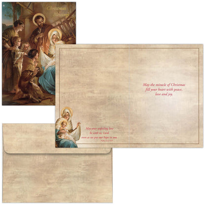 Shared Blessings | Holy Family Boxed Christian Christmas Cards, 18 Count