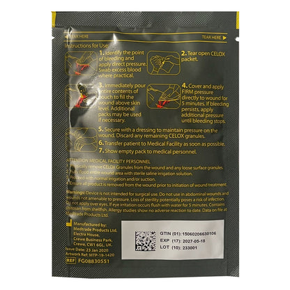 SHORT DATED! Celox™ 15 Gram  Pouch