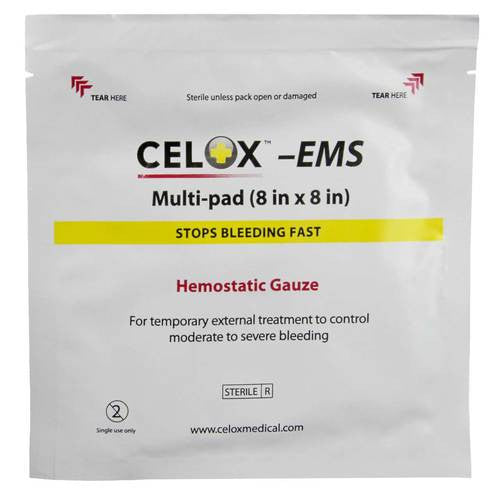 Celox 8" x 8", packaged (front)