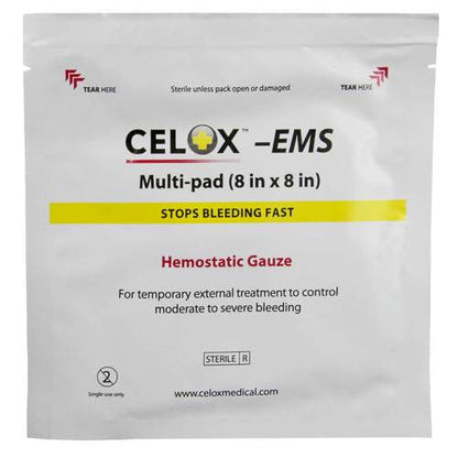 Celox 8" x 8", packaged (front)