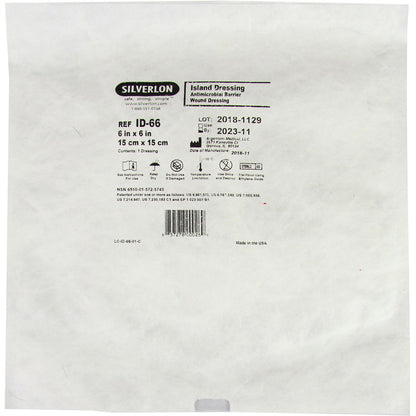 Silverlon Island Dressing, 6" x 6", In packaging