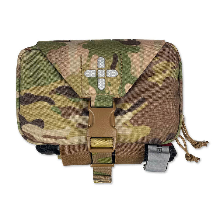Slim Tear Off Medical Pouch (S.T.O.M.P.) Gen 2 - front with overt cross