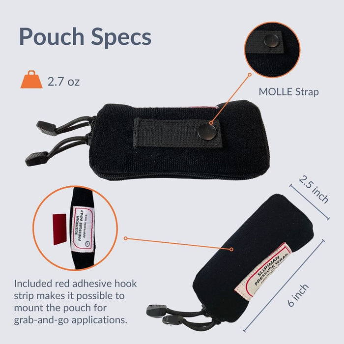 Slishman Pressure Wrap, black, pouch specs
