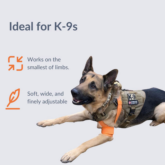 Slishman Pressure Wrap, black, works on K9s / dogs or other pets