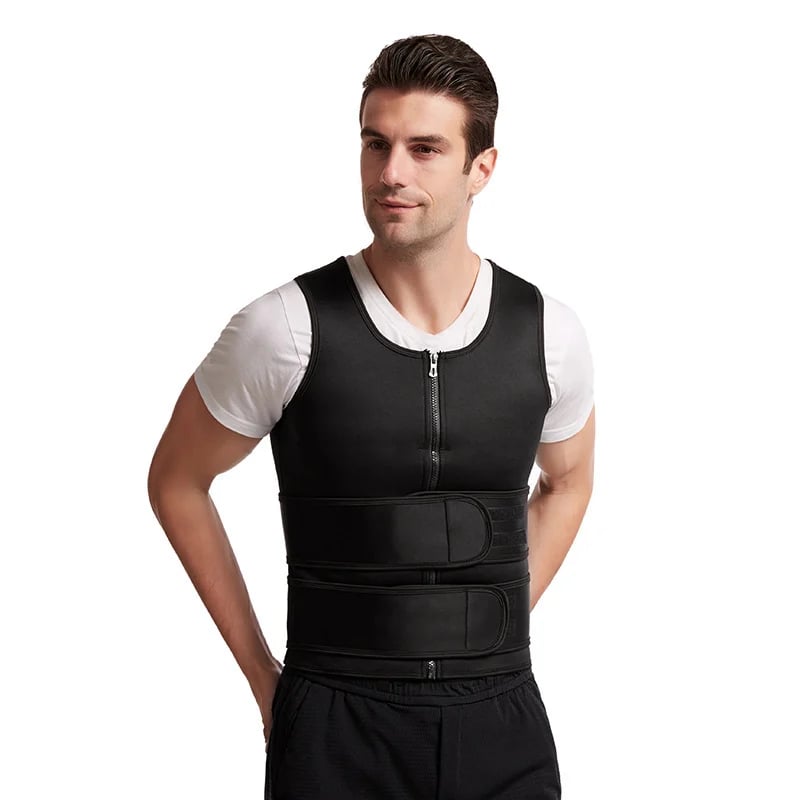 Men's Shapewear Sauna Vest Waist Trainer Double Beltüî•