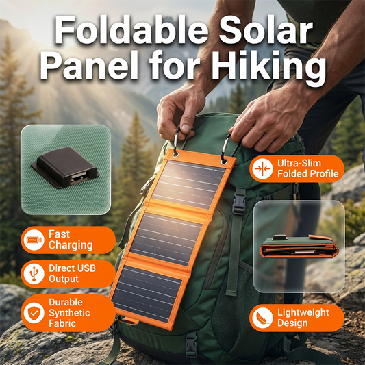 ‚òÄÔ∏è Portable Solar Panel ‚Äì Foldable, USB Charging, Weather-Resistant