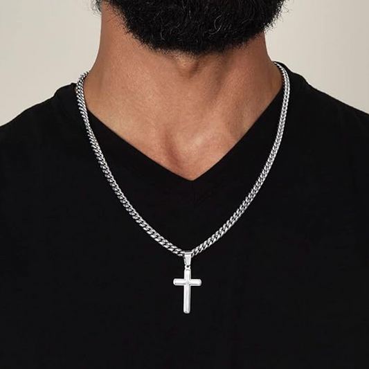 ‚ûïMen's Stainless Steel Cross Pendant Necklace