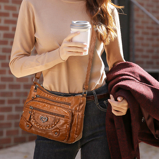 üì¢üì¢ Women's Soft PU Leather Multi-Pocket Crossbody Bag