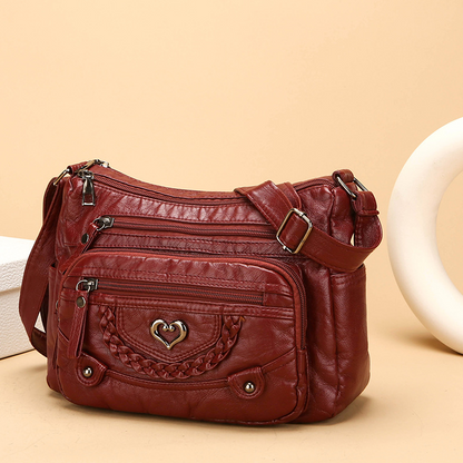 üì¢üì¢ Women's Soft PU Leather Multi-Pocket Crossbody Bag