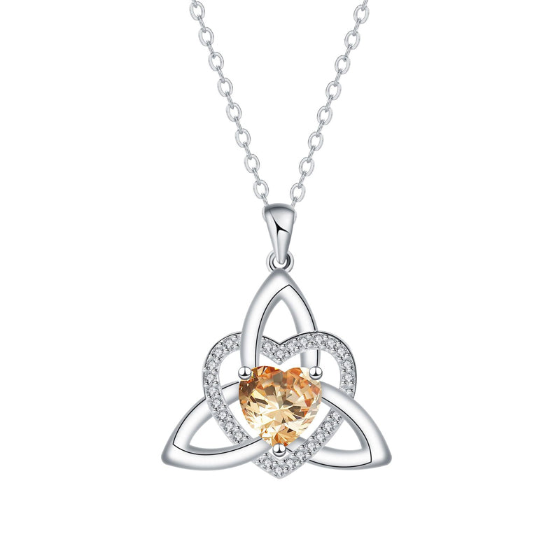Celtic Knot Heart Pendant Necklaceüíéüìø