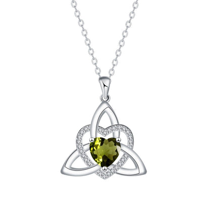 Celtic Knot Heart Pendant Necklaceüíéüìø