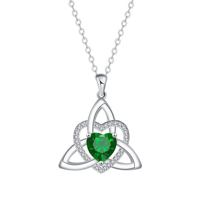 Celtic Knot Heart Pendant Necklaceüíéüìø