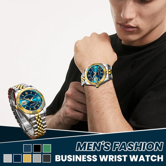 ‚ú® Men's Business Wrist Watch ‚Äì Quartz, Stainless Steel, 8 Colors ü§µ