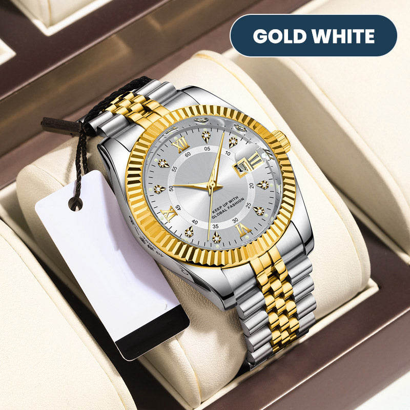 ‚ú® Men's Business Wrist Watch ‚Äì Quartz, Stainless Steel, 8 Colors ü§µ