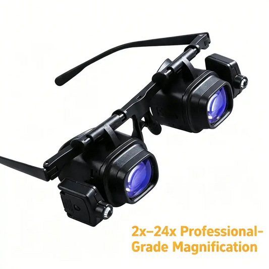 üî¨ LIMITED-TIME 49% OFF! ‚ú® Precision LED Magnifier Glasses ‚Äì Interchangeable Lenses, Dual LED, Hands-Free üí°