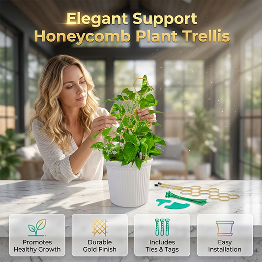 üåøHoneycomb Plant Trellis ‚Äì Rust-Proof, Stackable, Easy Install üêù