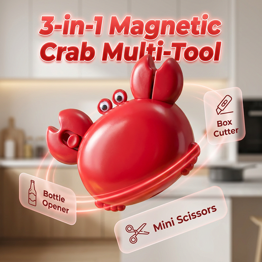 ü¶Ä  Multifunctional Magnetic Crab-Shaped Bottle Opener ‚Äì Strong magnet & rust-proof ‚Äì Catches caps, great for fridge or bar