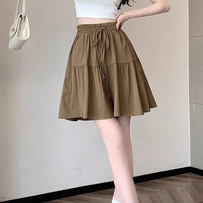 High Waist Ruffle Skirt Pants for Women ‚Äì Wide Leg Culottes, Flowy & Comfyüíï