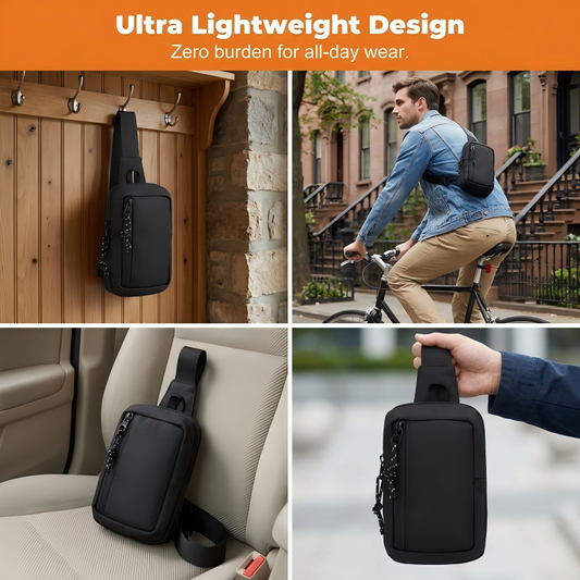 üíº Urban Commuter Sling Bag ‚Äì Minimalist, Water-Resistant, Lightweight