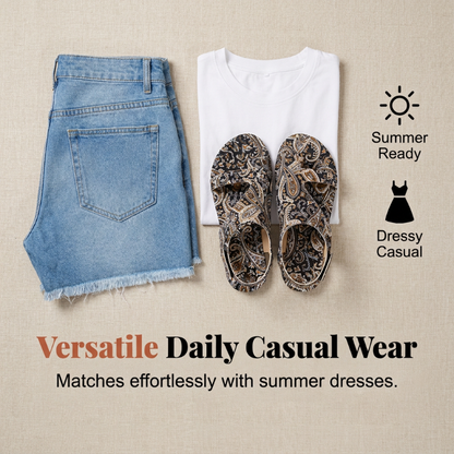 üì¢üì¢40% OFF !! ‚è∞Women's Ethnic Flat Slide Sandals