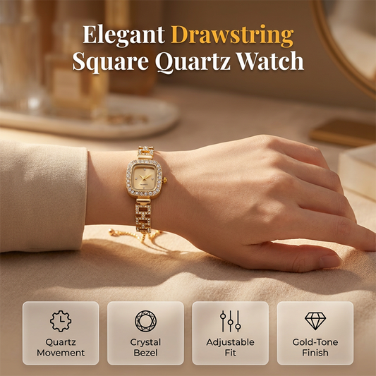 ‚ú®‚ù§Ô∏èWomen Drawstring Bracelet Watch Square Quartz