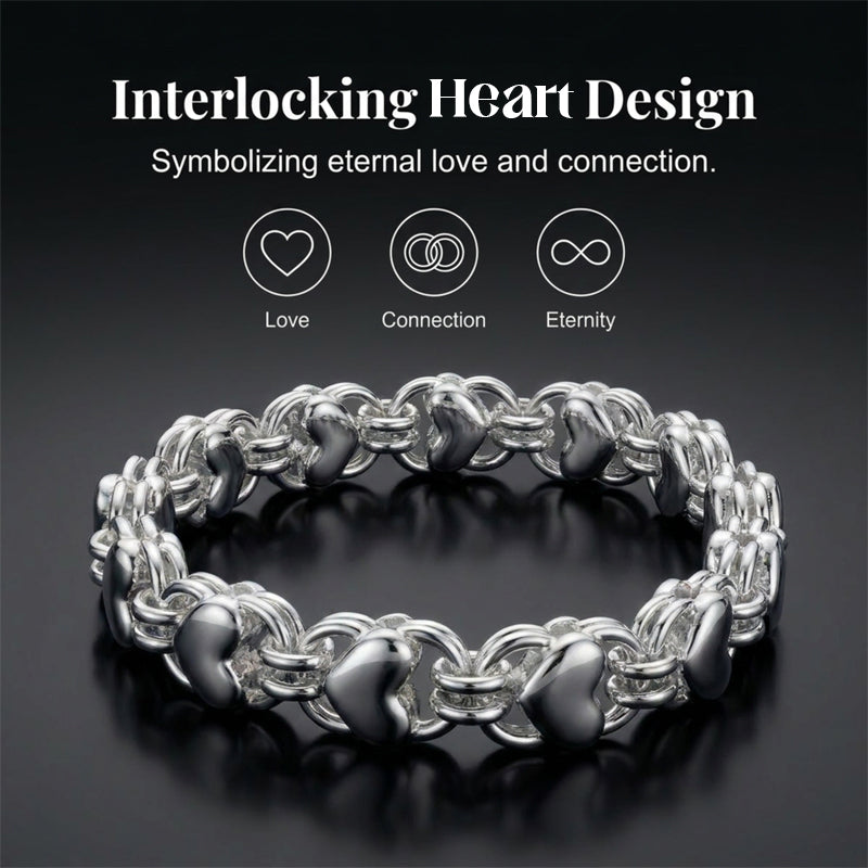 üì¢üì¢40% OFF !! ‚è∞Double Chain Heart Charm Bracelet