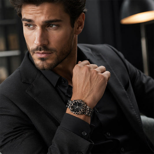 ‚åö Creative Claw-Shaped Quartz Watch ‚Äì Red Dial, Sculptural Bracelet, Statement Style üî•