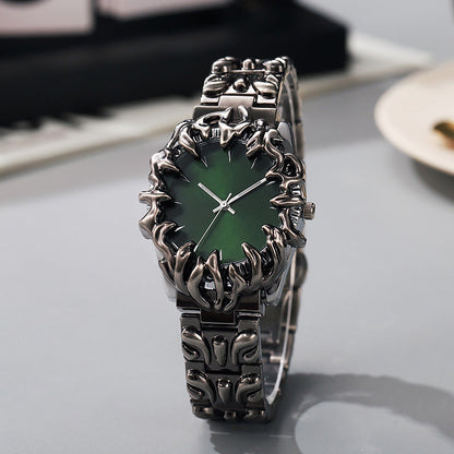 ‚åö Creative Claw-Shaped Quartz Watch ‚Äì Red Dial, Sculptural Bracelet, Statement Style üî•