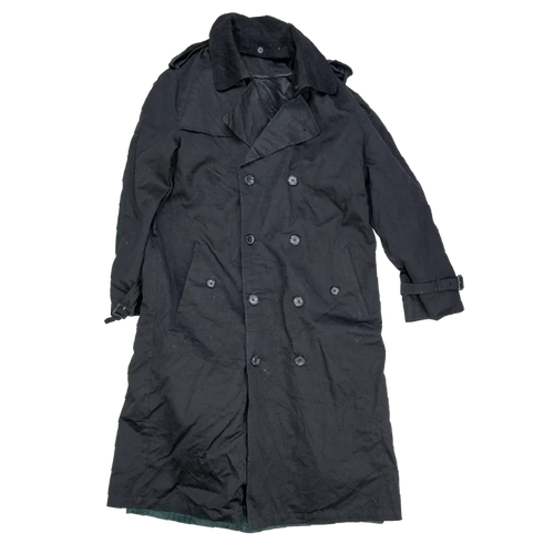 Stafford Black Double Breasted Trench Coat- 40L, Medium - Army & Outdoors - Great Coats