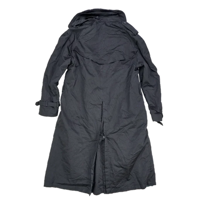 Stafford Black Double Breasted Trench Coat- 40L, Medium - Army & Outdoors - Great Coats