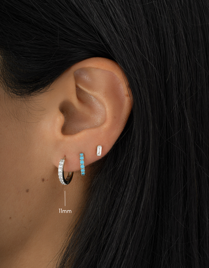 11mm Diamond Huggies (Multiple Sizes Available)