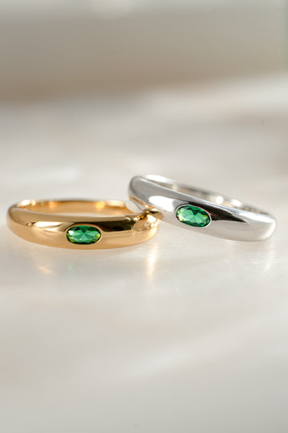 Emerald Dome Ring