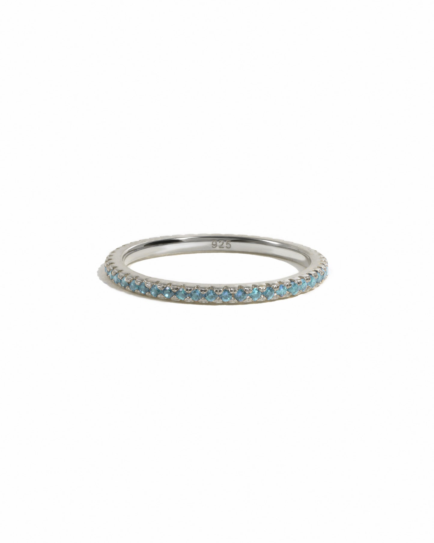 Aquamarine Birthstone Eternity Ring