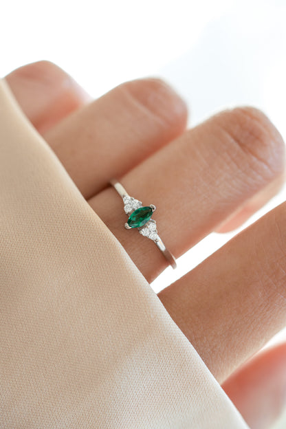 Emerald Marquise Ring