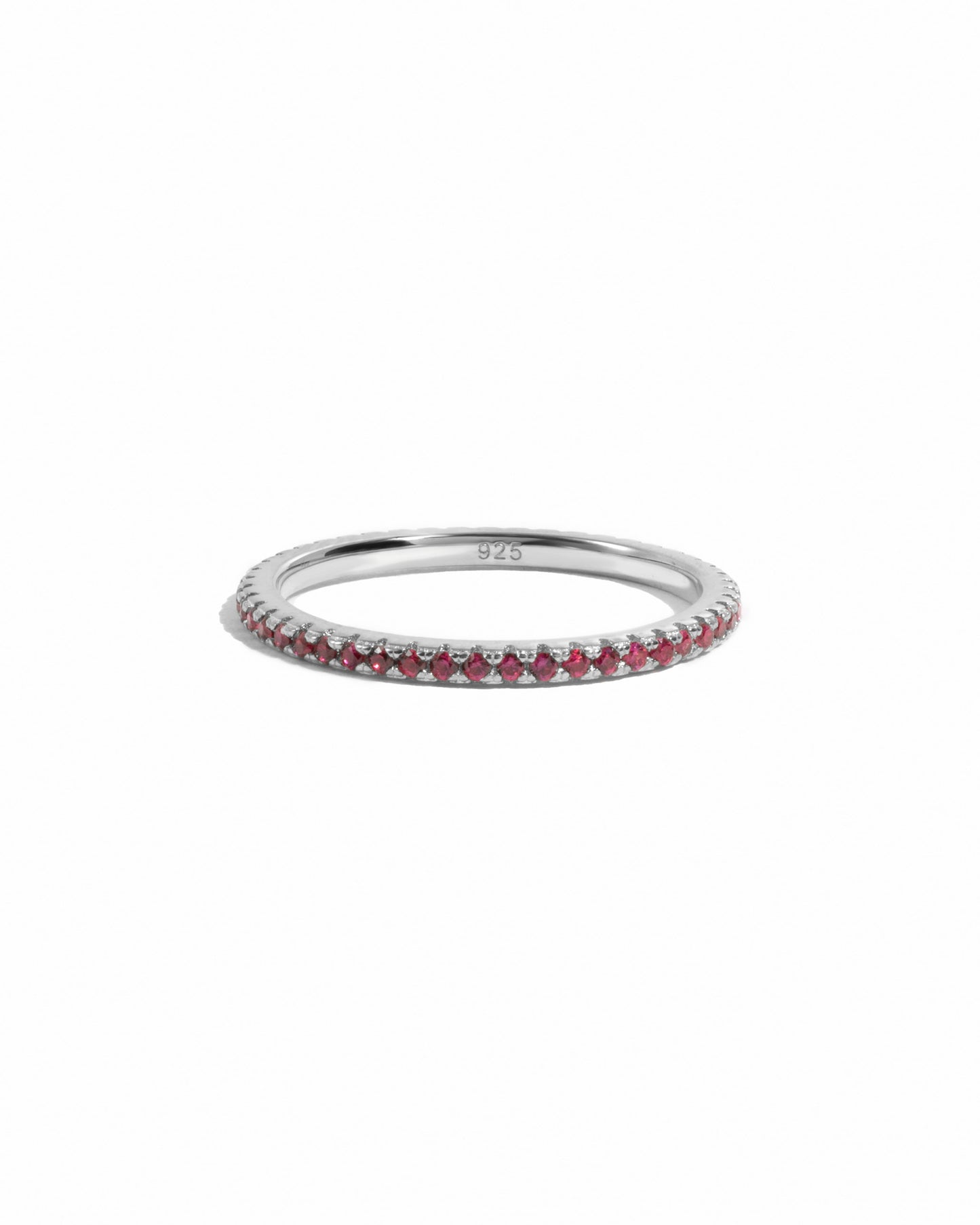 Ruby Birthstone Eternity Ring