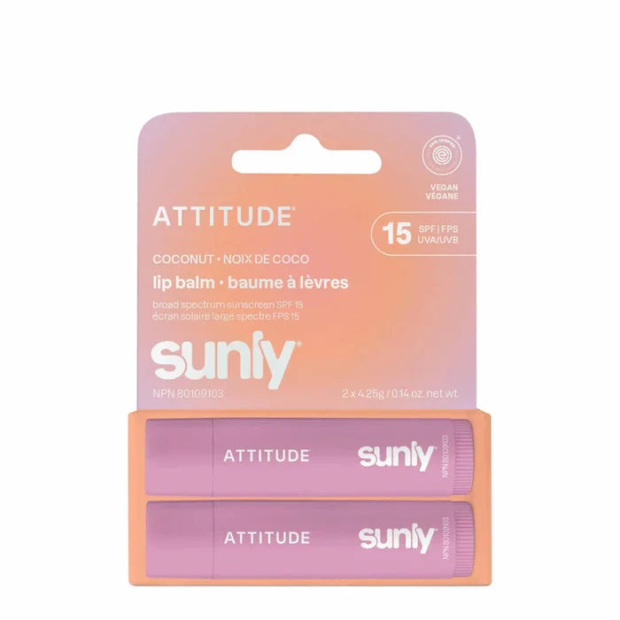 SUNLY LIP BALM DUO - COCONUT SPF 15