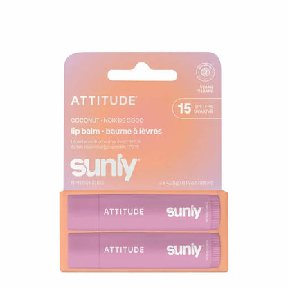 SUNLY LIP BALM DUO - COCONUT SPF 15