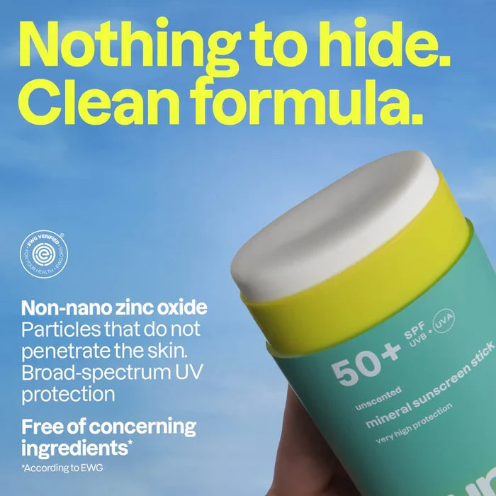 SUNLY SUNSCREEN STICK - UNSCENTED SPF 50