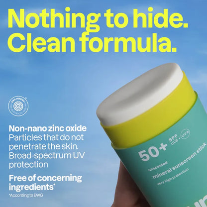 SUNLY SUNSCREEN STICK - UNSCENTED SPF 50