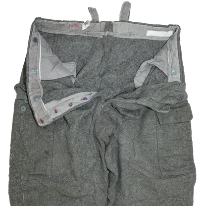 Swedish M39 Wool Field Trousers - XLarge - Swedish Army Surplus - Combat Trousers